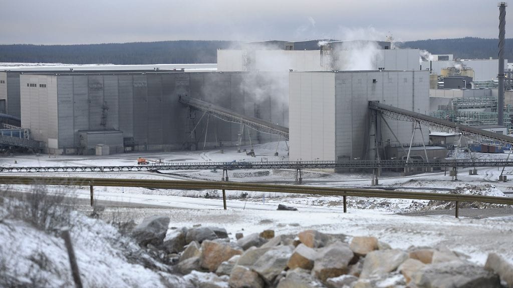 Talvivaaran kaivoksen tuotantorakennuksia Sotkamossa 28. marraskuuta 2011.
