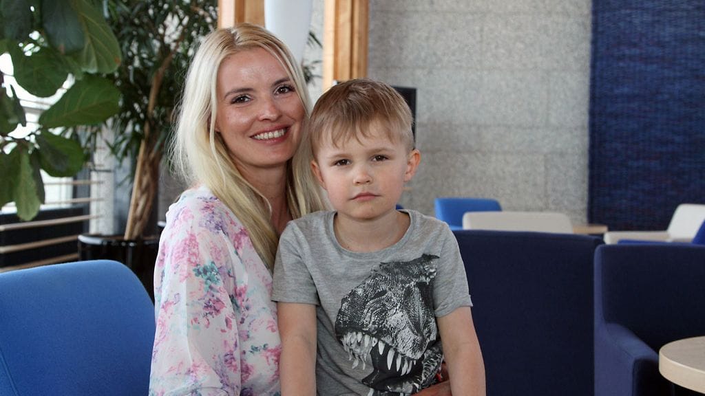 Sanna Suutari ja Martin-poika