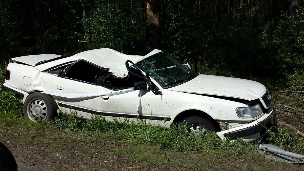 Kuvituskuvaa valtatie-2:lla Yyterin kohdalla sattuneesta ulosajosta.