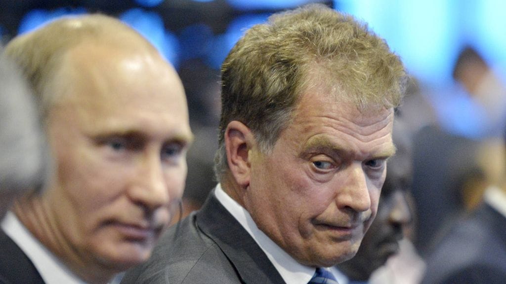 Tasavallan presidentti Sauli Niinistö ja Venäjän presidentti Vladimir Putin keskustelivat puhelimitse. Kuvituskuva.