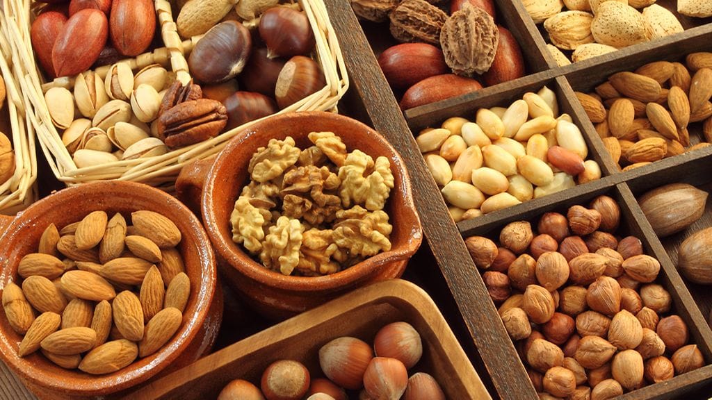 Pähkinät ovat terveellistä, mutta hyvin kaloripitoista herkkua.