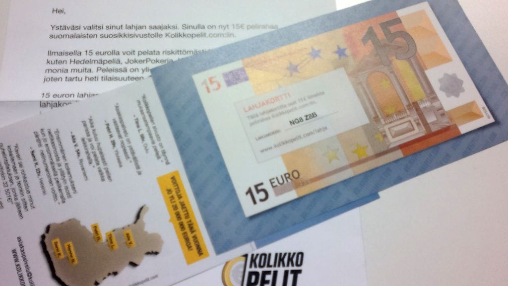 Kolikkopelit.comin markkinointikirje 30.5.2012