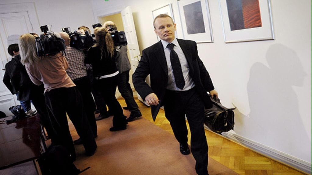 AKT:n puheenjohtaja Timo Räty valtakunnansovittelijan toimistossa 11.3. 2010. (Lehtikuva)