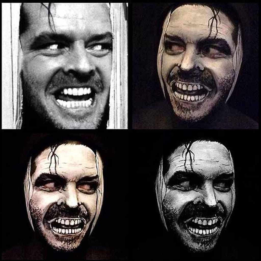 Maria Malone-Guerbaan meikkitaidetta: Jack Nicholson Hohto-elokuvassa