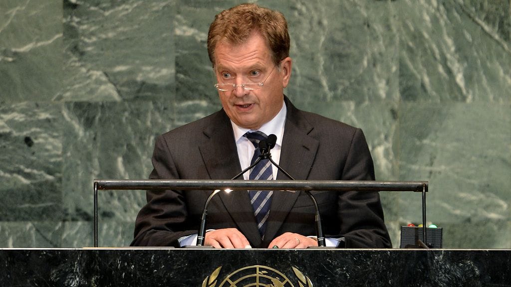 Sauli Niinistö vetosi tällä viikolla New Yorkissa Suomen turvaneuvostojäsenyyden puolesta.