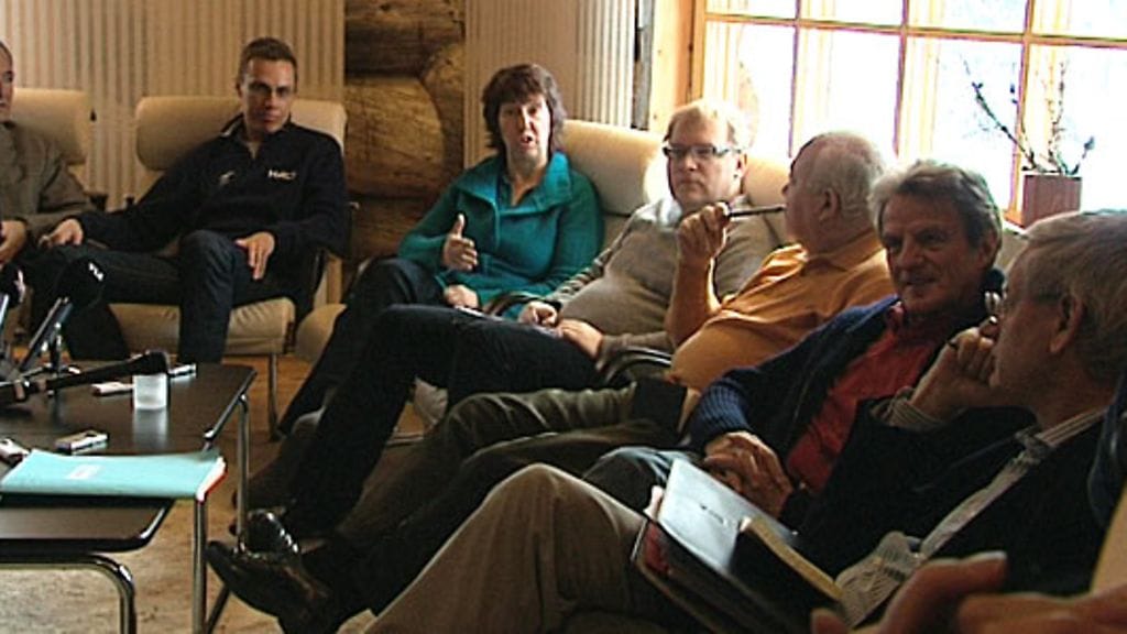 EU:n ulkoministerit Saariselän kokouksessa 14.3.2010.