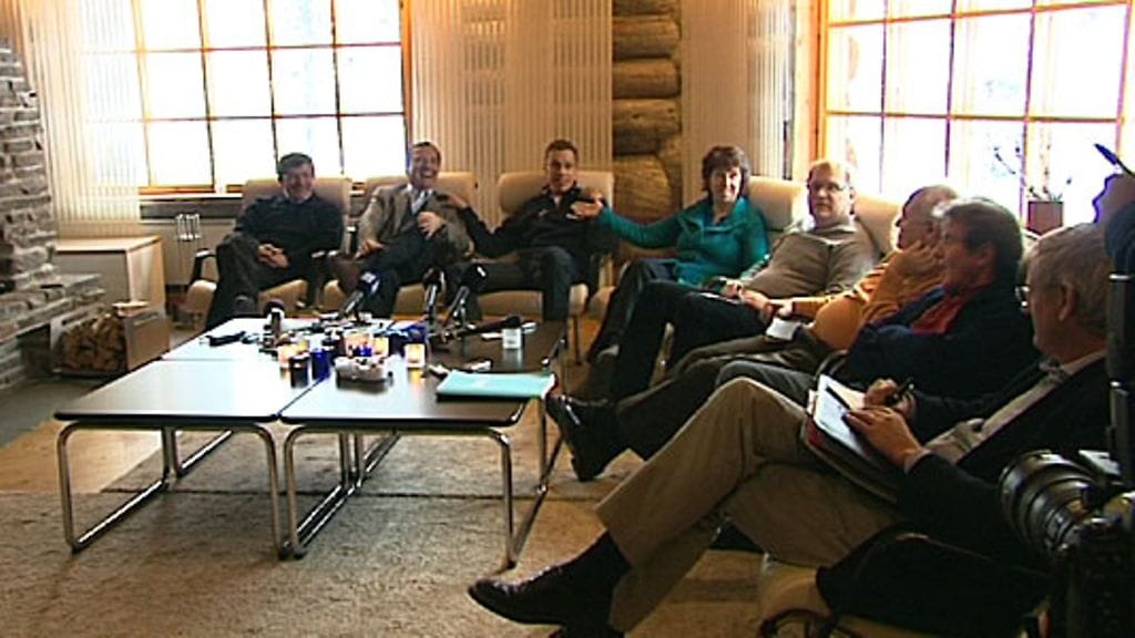 EU:n ulkoministerit Saariselän kokouksessa 14.3.2010.