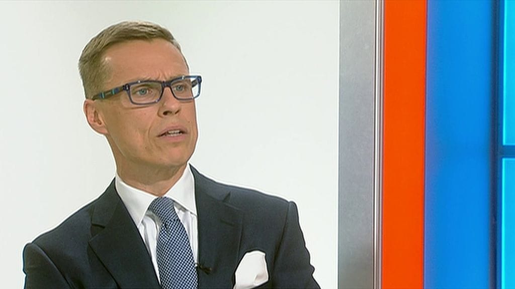 Pääministeri Alexander Stubb Seitsemän uutisissa 24. kesäkuuta 2014.