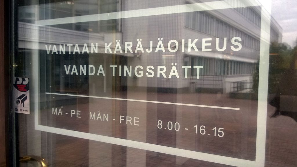 Uhkaus tapahtui 2017 silloisessa Vantaan käräjäoikeudessa Tikkurilassa.
