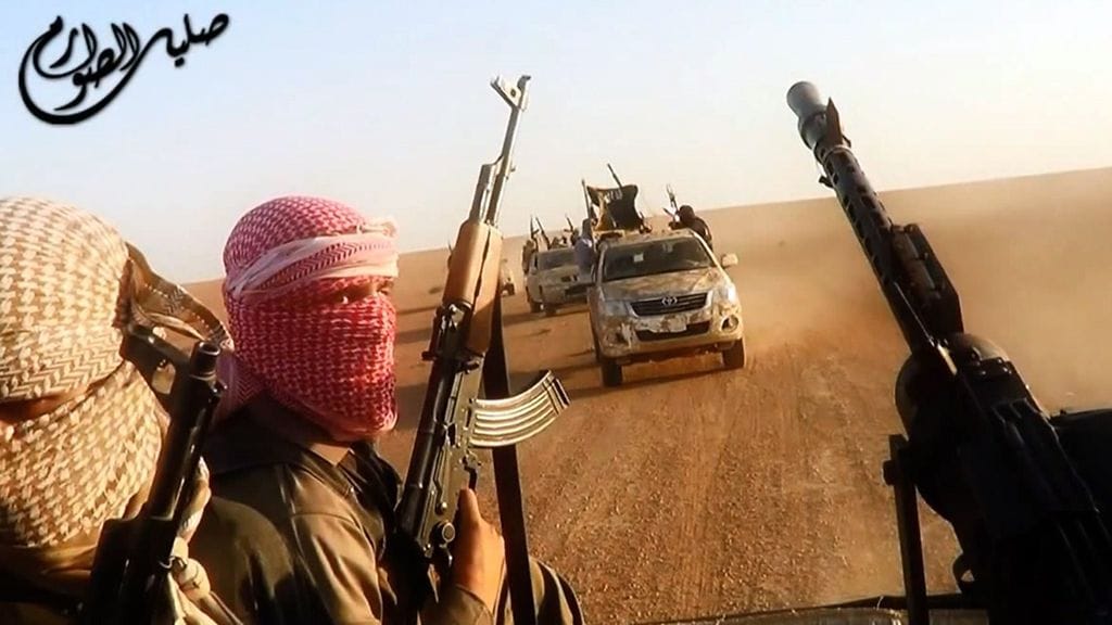 Kuvassa Isisin taistelijoita Tikritin alueella heinäkuussa 2014.