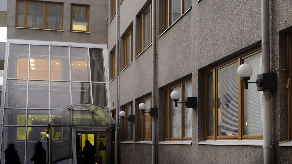 Vastaanottokeskus Helsingissä.