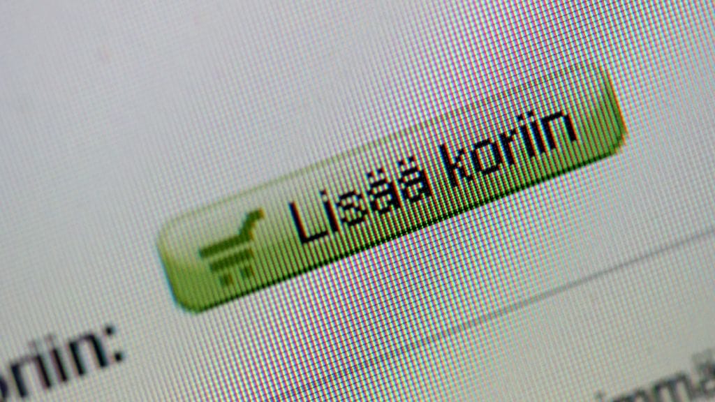 Lehden mukaan 26 prosenttia suomalaisvastaajista kertoi, ettei tee ostoksia verkossa prosessin vaikeuden vuoksi, kun koko Euroopassa vastaava luku oli vain 19 prosenttia. Kuvituskuva.