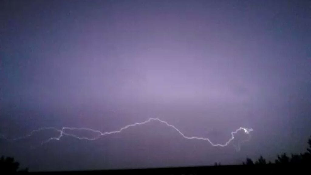 Näin hienoa salamointia nähtiin Turussa heinäkuussa 2014.