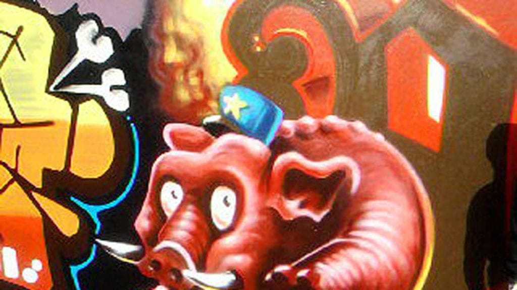 Keravalaista graffititaidetta. (Kuva: Joonas Syrjämäki.)