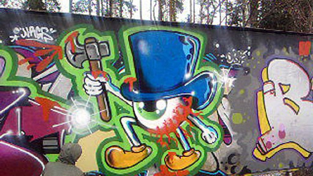 Keravalaista graffititaidetta. (Kuva: Joonas Syrjämäki.)