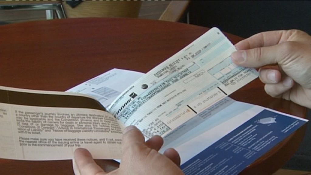 Kuvituskuvassa lentolippu.