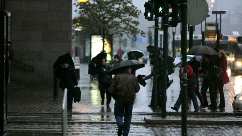 Sateinen sää jatkuu Etelä-Suomessa.