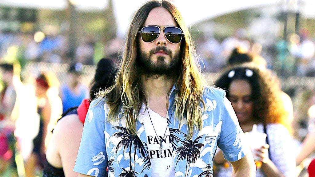 Jared Letolla oli pitkät hiukset ja tuuhea parta ennen Jokeriksi muuntautumistaan.