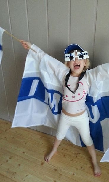 Kalajoen kannustus :Suomi voittoon !