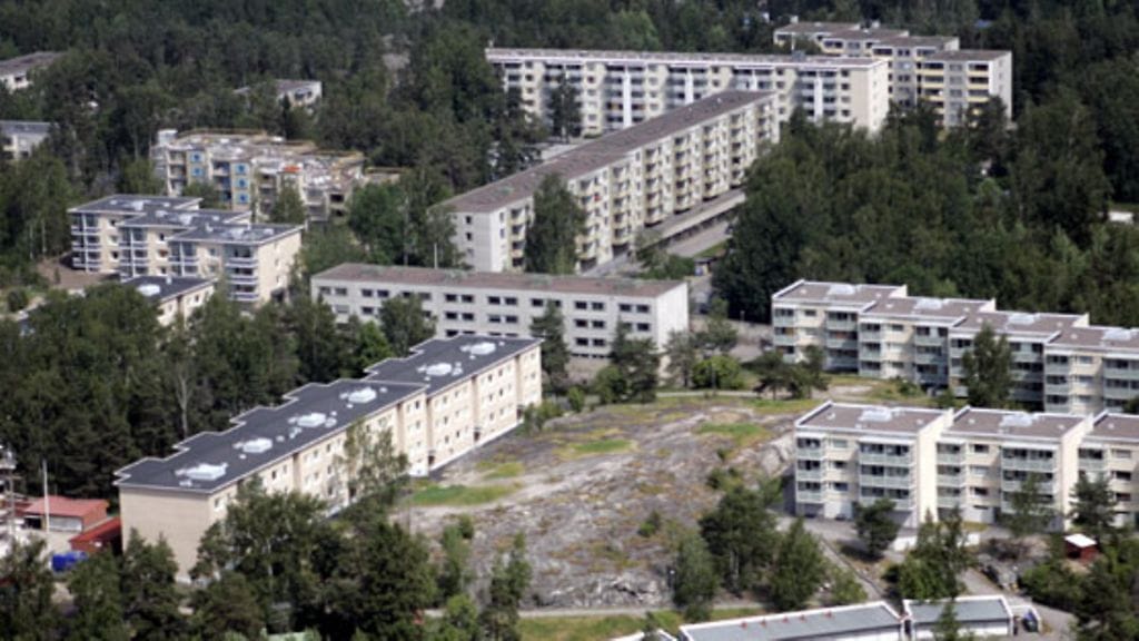 Jakomäen betonilähiö Helsingissä