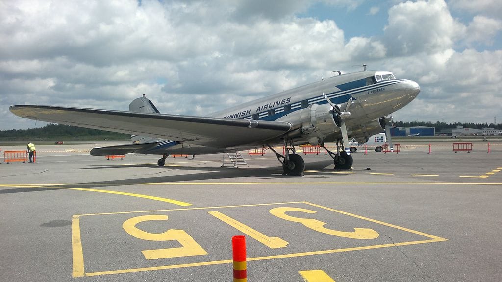 Ilmavoimien suihkuharjoituskone Fouga Magister on 1960-luvun alkupuolelta.