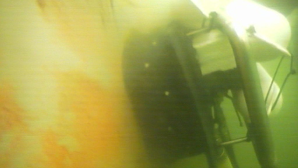 Viking Mariellan pohjaa puhdistettiin tänään uudella tekniikalla.