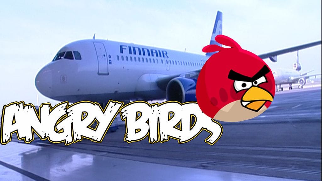 Angry Birdsiltä ei voi välttyä ulkomaanreissuillakaan, sillä kyseessä on maailmanlaajuinen ilmiö. Vihainen lintu on nähty myös Finnairin lentokoneen kyljessä.