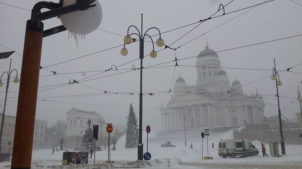 Kuvituskuva Helsingin keskustasta.