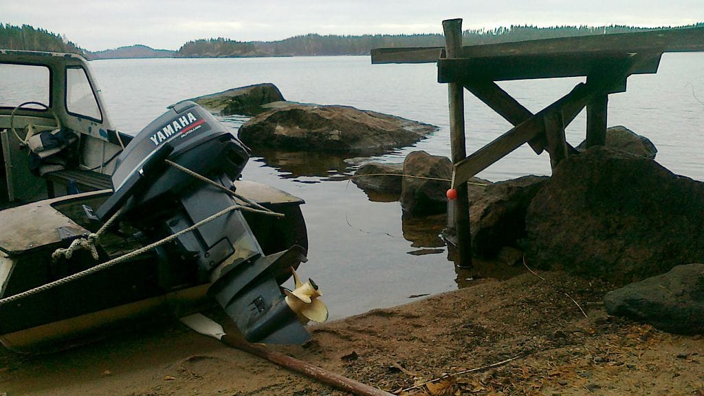 Saimaan pinta oli matalalla 29. lokakuuta 2010 Pihlajavedellä.