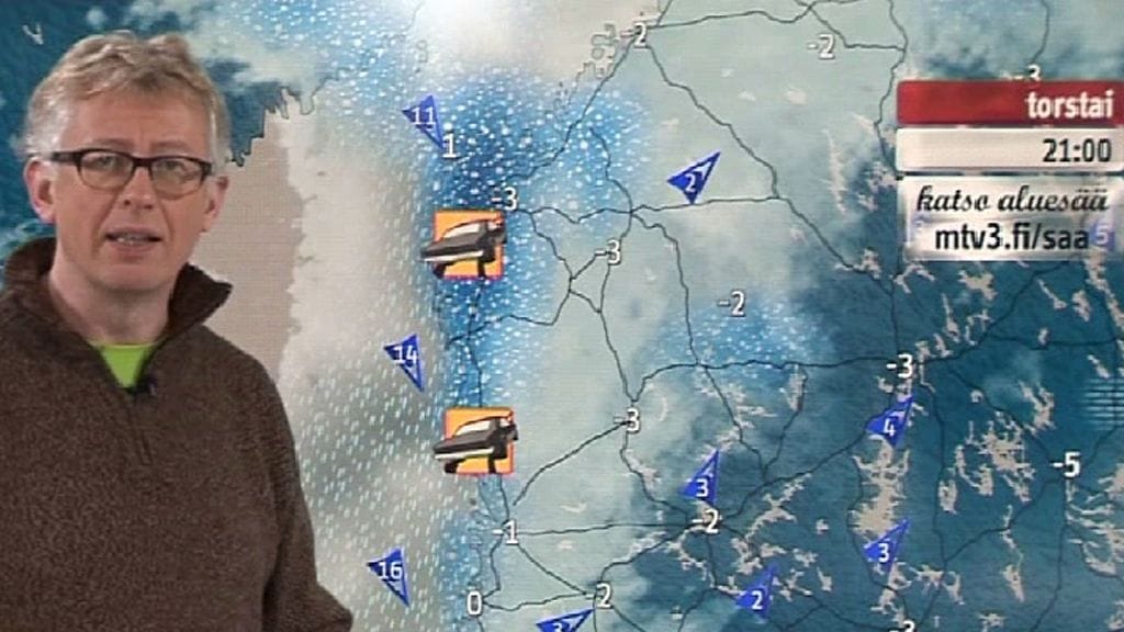Ajokeli huononee iltapäivän ja illan aikana lännessä lumisateen takia.