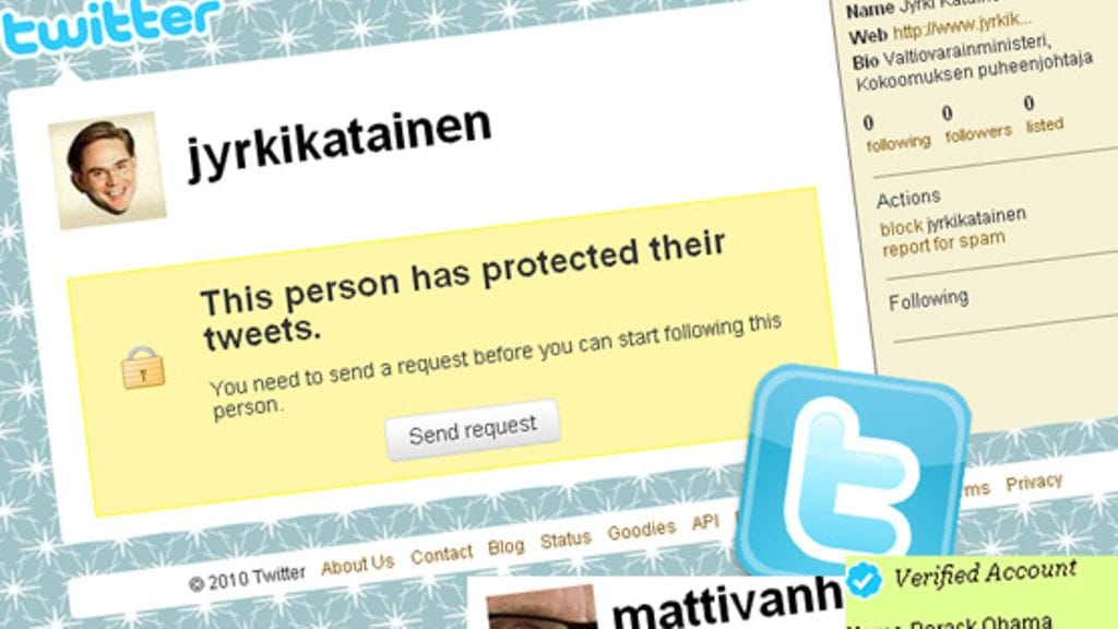 Valtiovarainministeri ei käytä Twitteriä, vaikka palvelussa onkin.