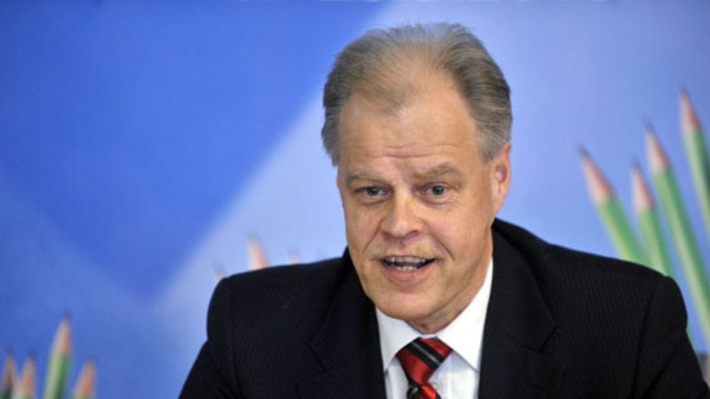 OAJ:n puheenjohtaja Olli Luukkainen. (Lehtikuva)