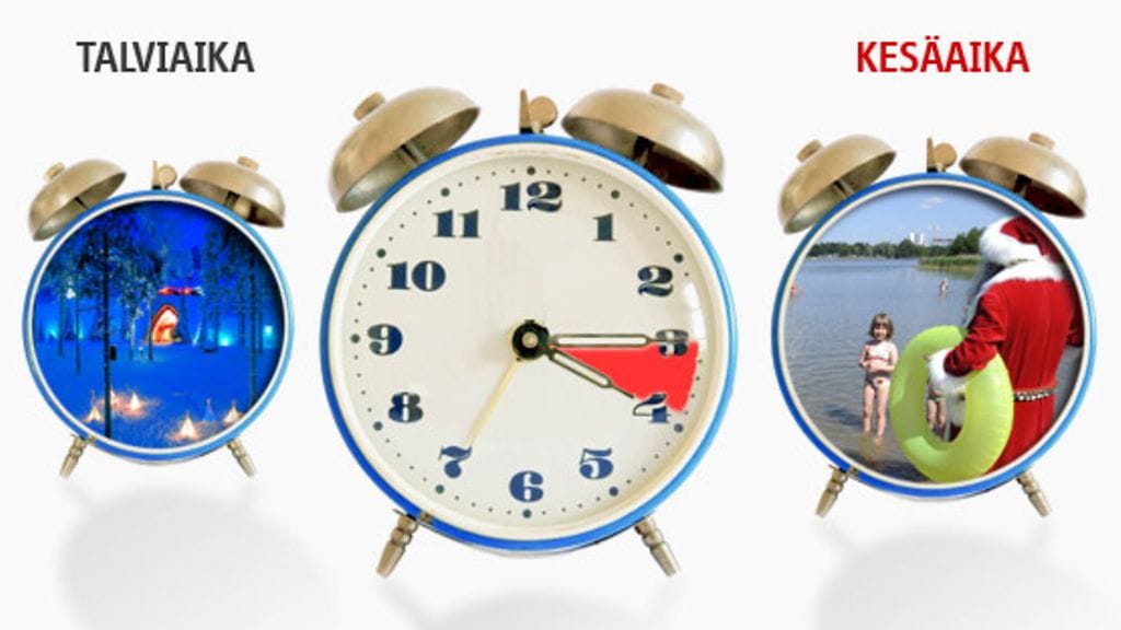 Kesäajan ajatuksena on lisätä illan valoisia tunteja.