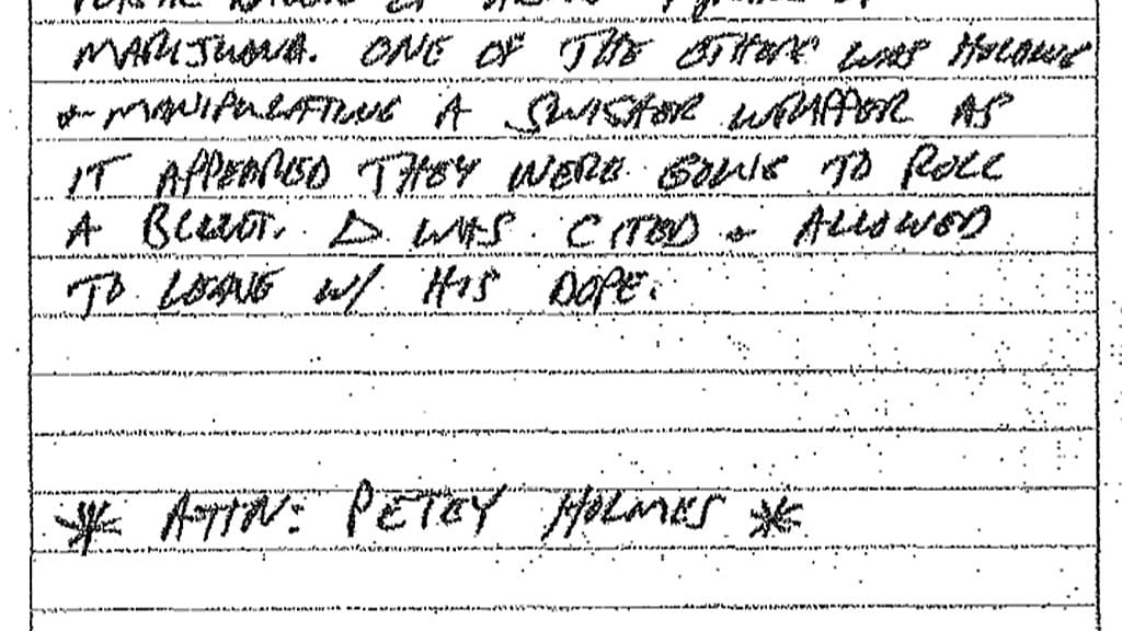 Randy Jokela sakkolappu