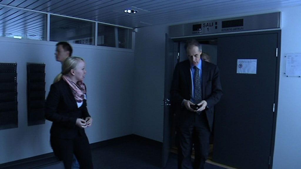 Sähkökatko keskeytti Hyvinkään käräjäoikeuden istunnon 22.1. 2013.