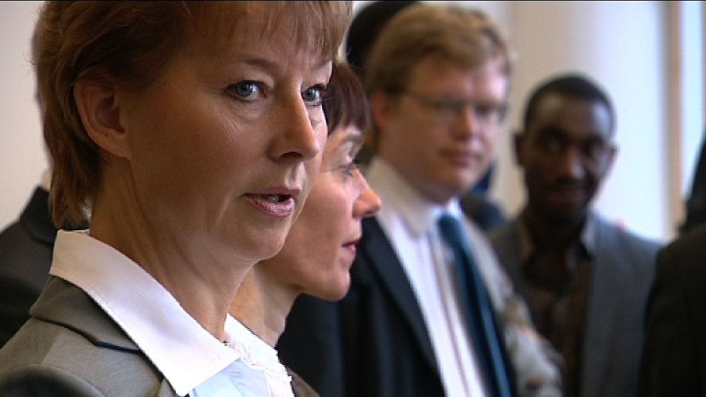 Valtionsyyttäjä Raija Toiviainen Helsingin hovioikeudessa 22.8.2011