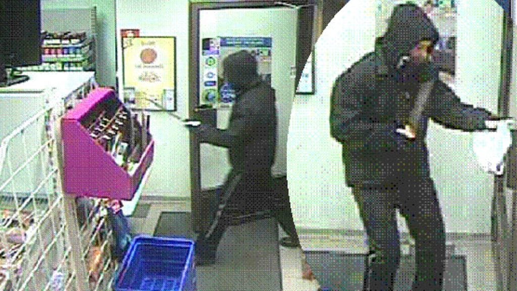 Puijonkadun Siwa ryöstettiin veitsellä uhaten eilen klo 23.47. Kuva: Poliisi