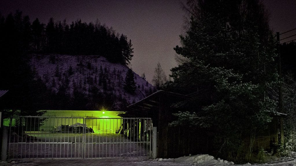 Valoputkentien teollisuuskiinteistöaluetta Kangasalla 22. joulukuuta 2011. KUVA:Lehtikuva