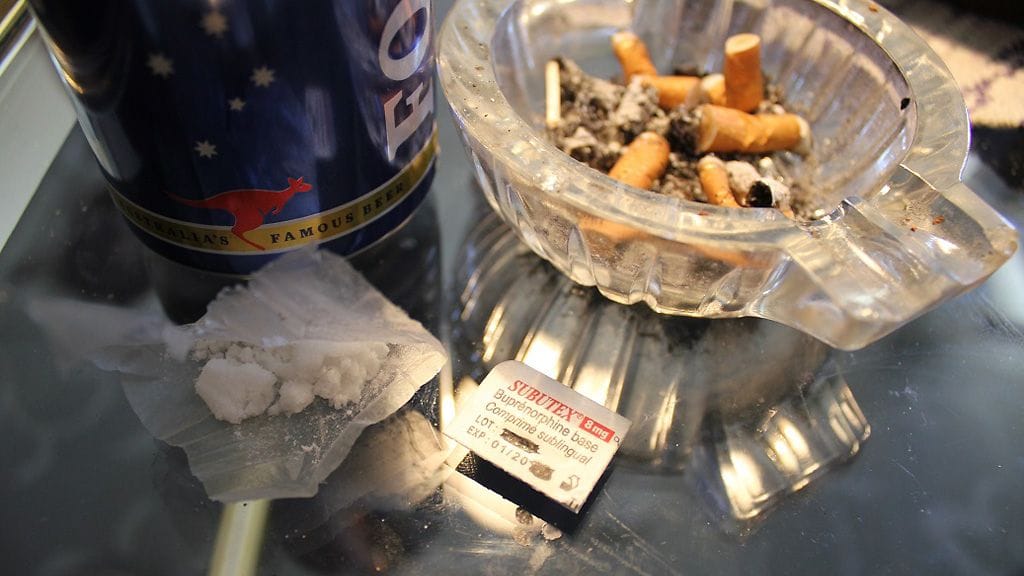 Subutexiä pöydällä.