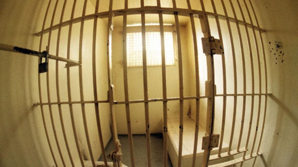 Katajanokan vankilan selli kuvattuna 1994. Kuva: Lehtikuva