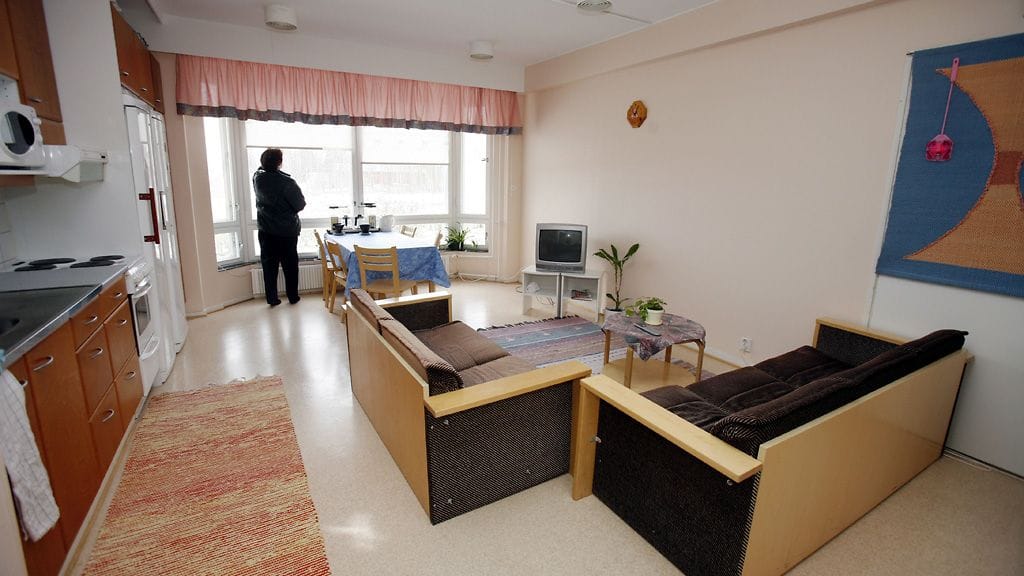 Vanajan vankilan asuntosolun yhteistila. Kuva: Lehtikuva