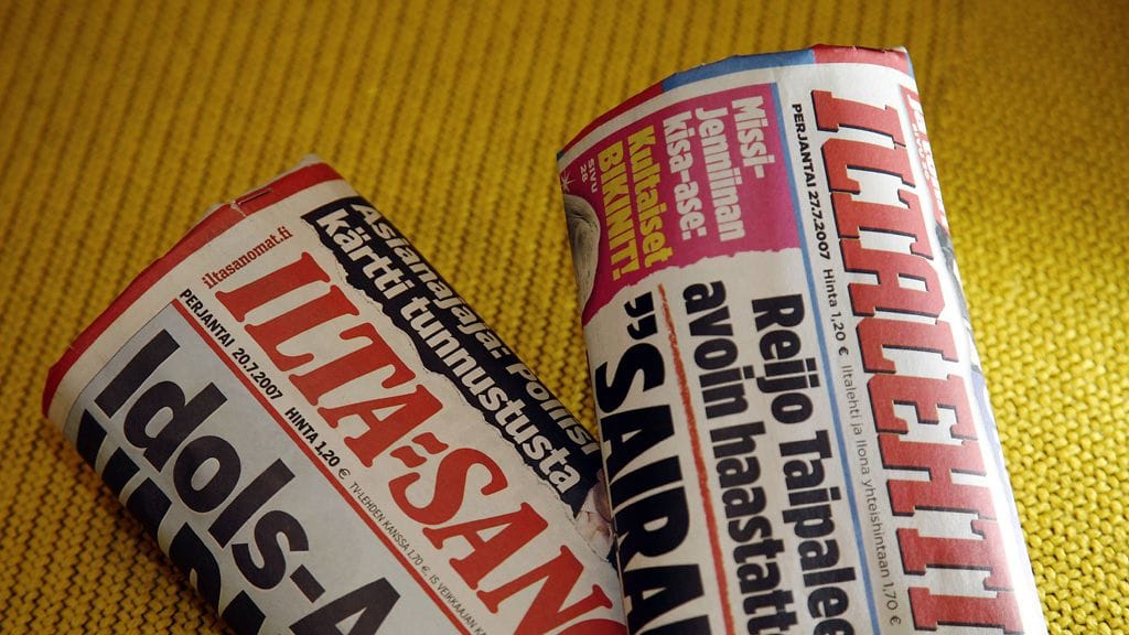 Ilta-Sanomat ja Iltalehti kuvattuna 31. heinäkuuta 2007. Lehtikuva.