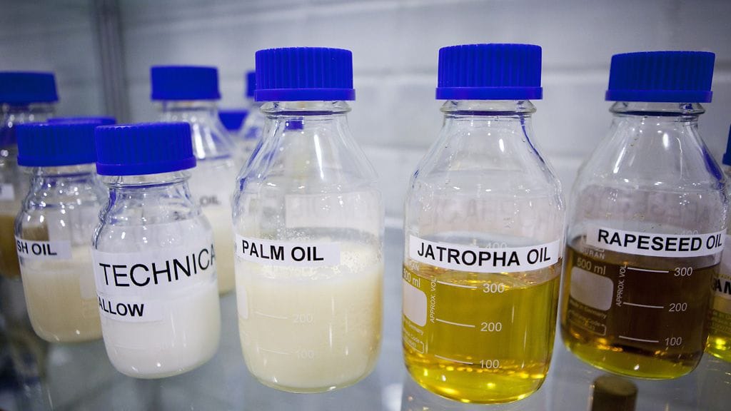 Neste Oilin Porvoon jalostamon laadunvalvontalaboratorio 7. kesäkuuta 2011. Kuvassa polttoaineen jalostamisessa käytettäviä aineita. Kuva: Lehtikuva.