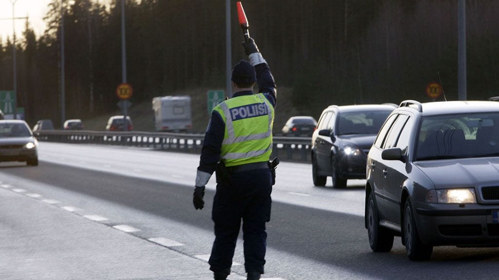 Läheltä piti -tilanne tapahtui Porvoonväylällä aamupäivällä. Kuvituskuvaa.