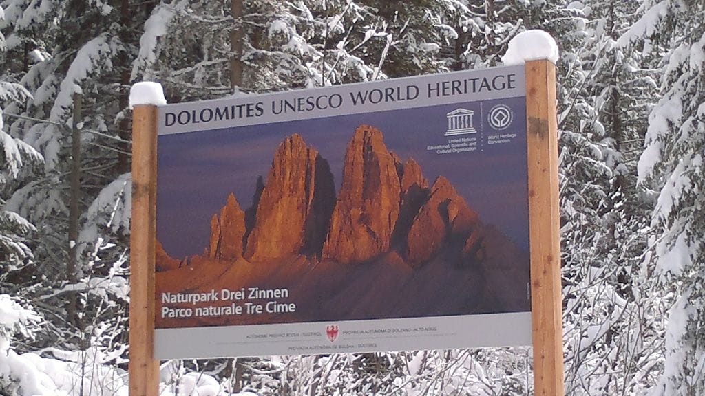 Dolomiitit kuuluvat Unescon maailmanperintökohteisiin.