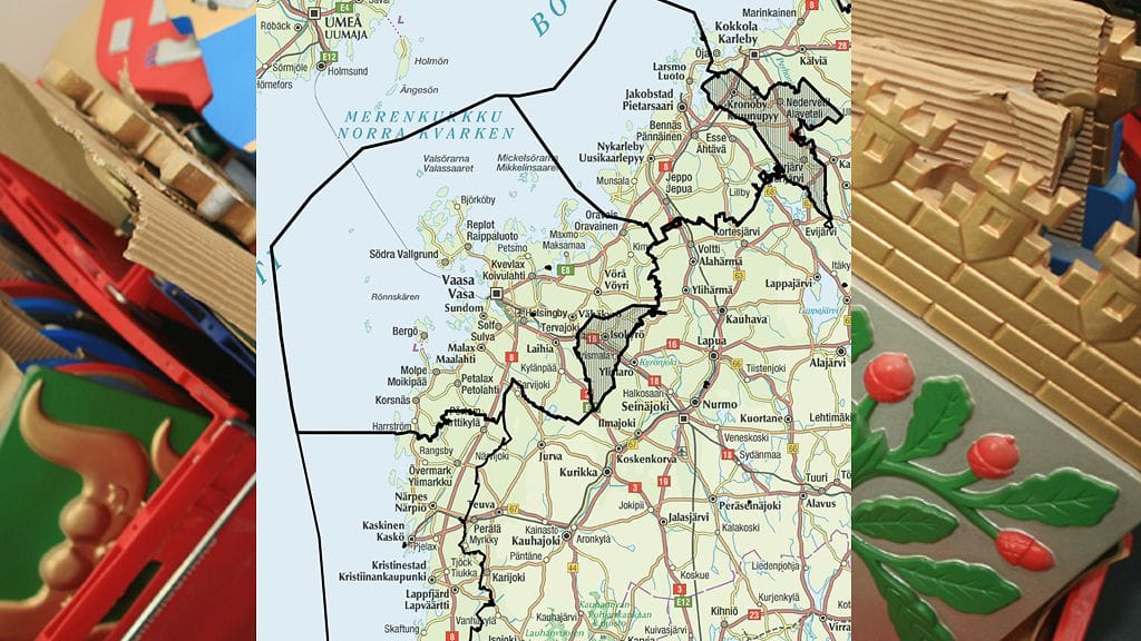 Kartan ja aluejaon lähde: Karttakeskus Oy, Valtiovarainministeriö