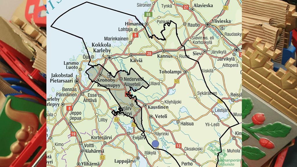 Kartan ja aluejaon lähde: Karttakeskus OY, Valtiovarainministeriö