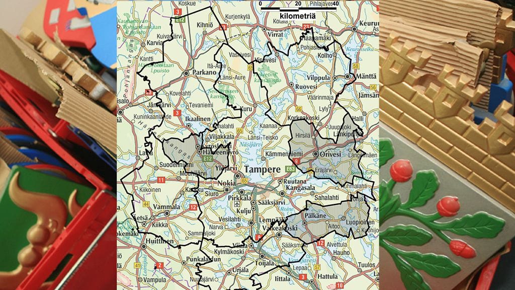 Kartan ja aluejaon lähde: Karttakeskus Oy, Valtiovarainministeriö