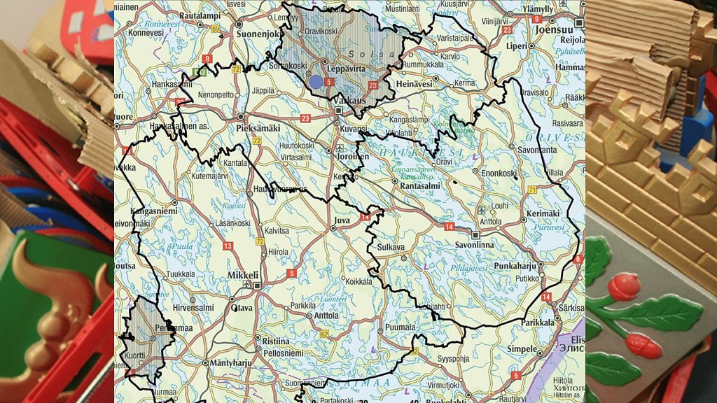 Kartan ja aluejaon lähde: Karttakeskus Oy, Valtiovarainministeriö