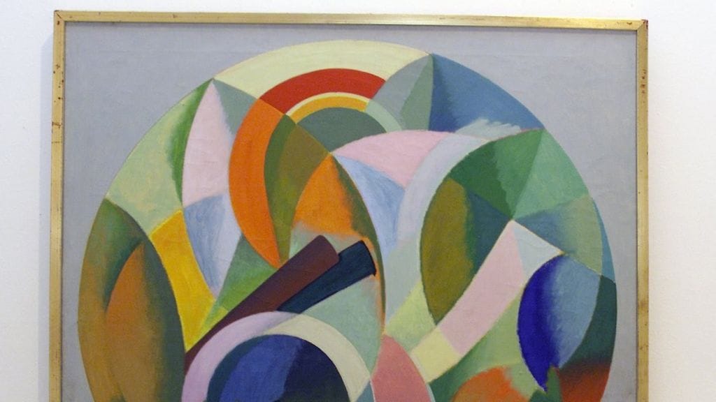 Unto Pusan taideteos "Ympyrä neliössä" on vuodelta 1957. Kuva:Lehtikuva.